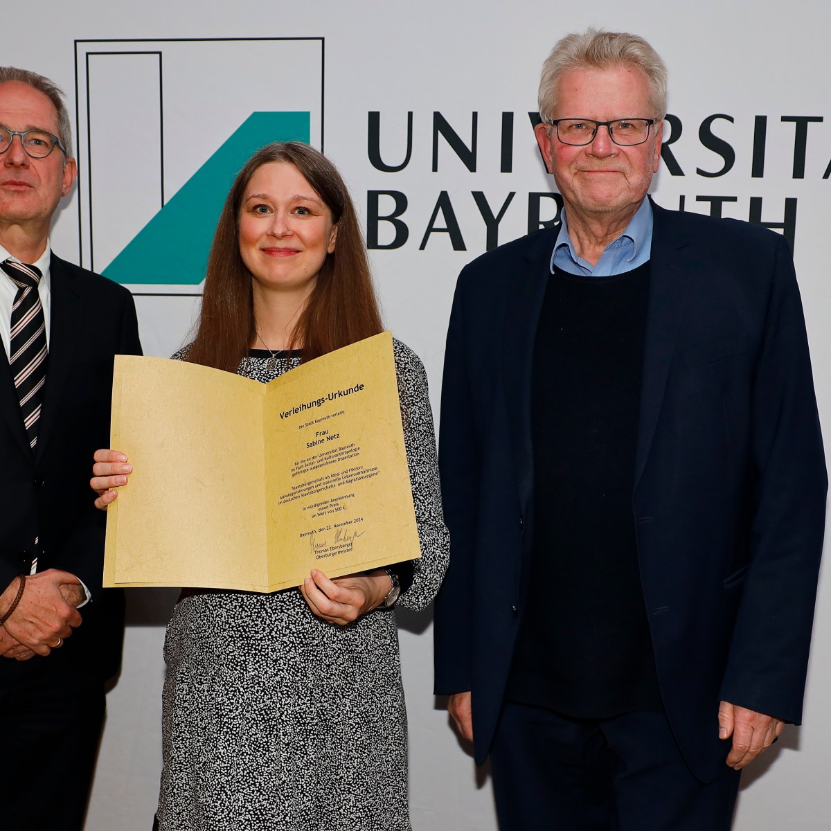 Sabine Netz receives the prestigious “Preis der Stadt Bayreuth” for her PhD thesis 